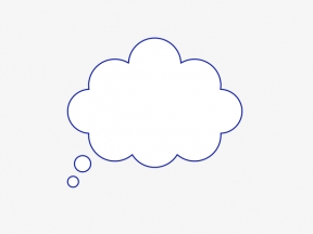 对话框卡通对话框会话气泡简约对话框云朵